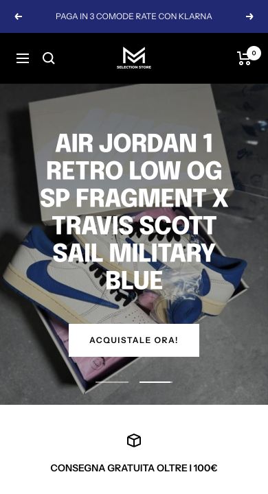 Shop online MM Selection Store con logo e collezione di sneakers