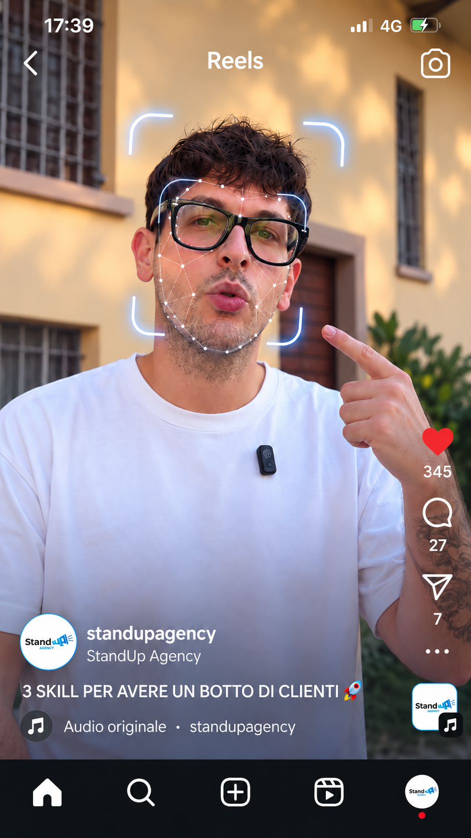 Reel di Stand Up Agency: il tuo volto diventa un vantaggio